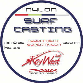 Key West Surf Casting Nylon Multicolor 25 mt 0.20mm 3.5kg 300mt